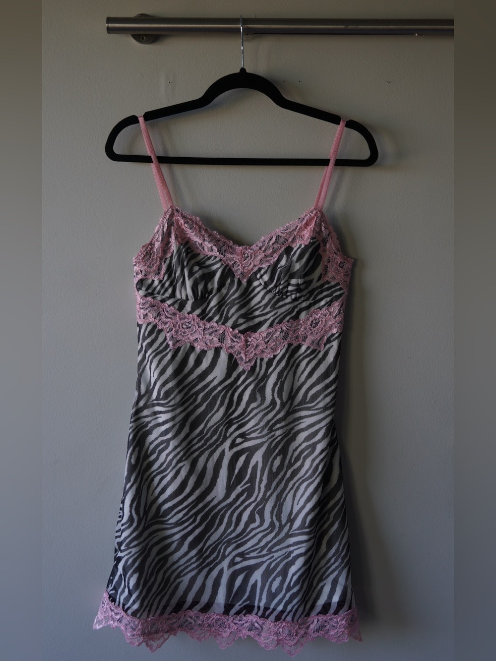 ZEBRA PRINT FITTED MINI DRESS